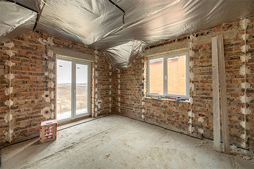  Interior Unfinished brick House