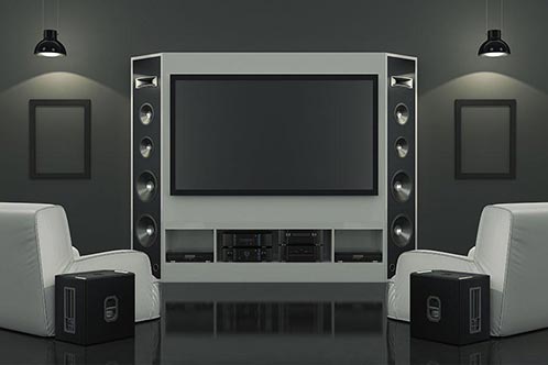 Modern Living Room Home Cinema